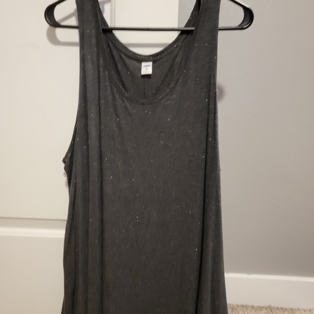 Gray Sparkle Loose Tank